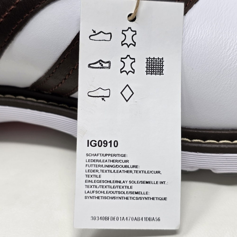 Adidas MC Z-Traxion Unisex White Brown Golf Shoes IG0910 Men Size 9 Wnms 10 New - Picture 12 of 12